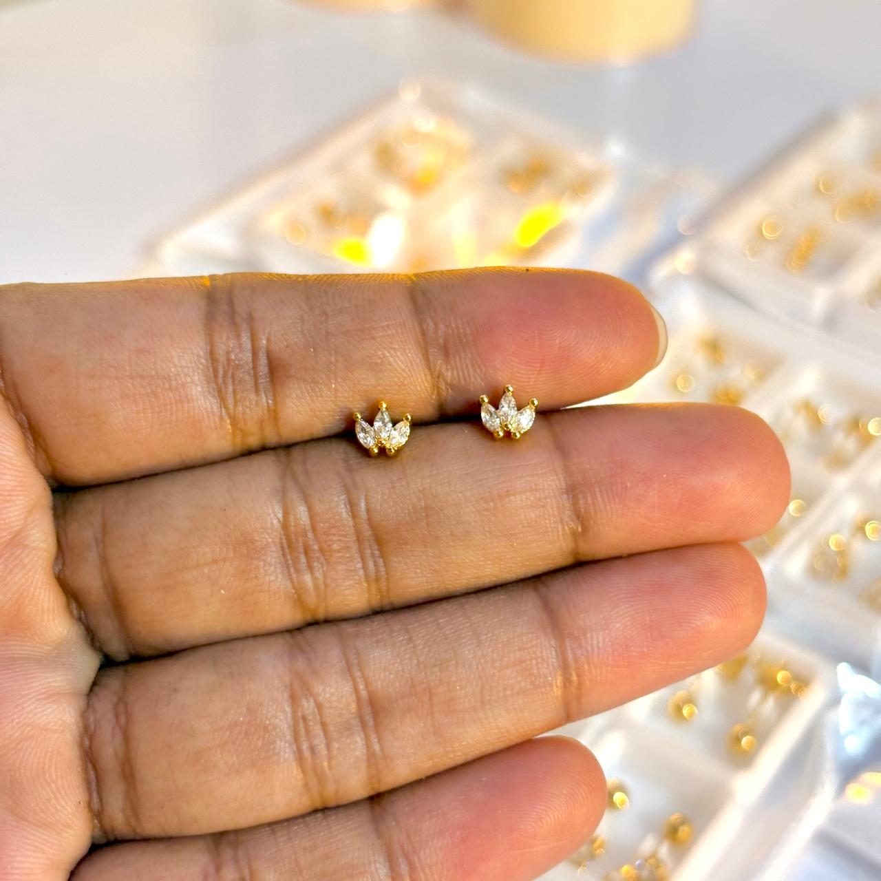 Mini Crown Studs