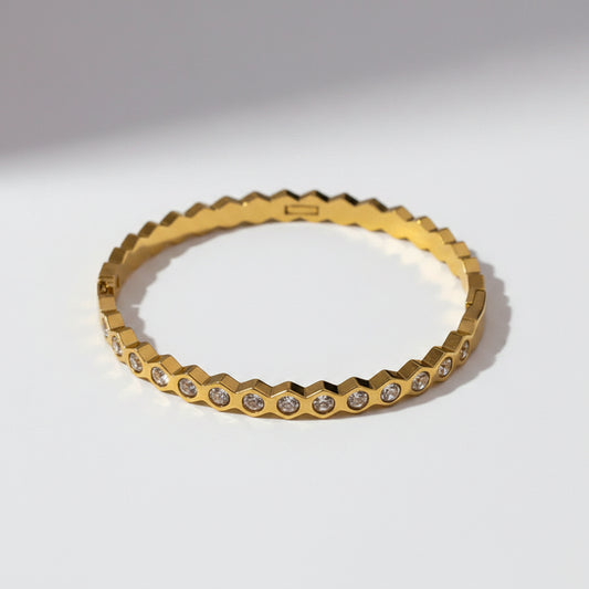 Hexagon Crystal Bracelet (Small)