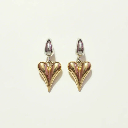 Bella Heart Earrings - Aesthla
