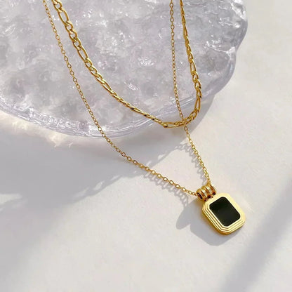 Black onyx Necklace - Aesthla