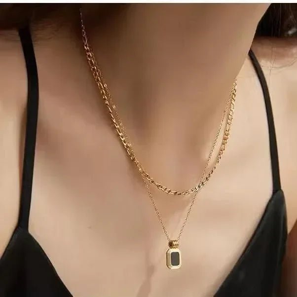 Black onyx Necklace - Aesthla