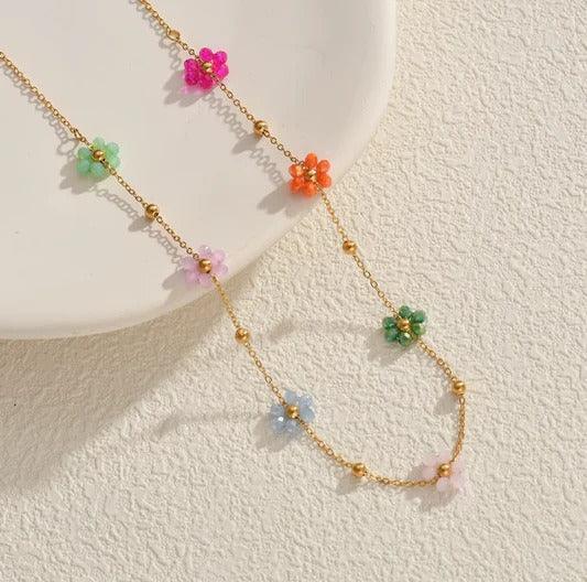 Blossom Bead Necklace - Aesthla