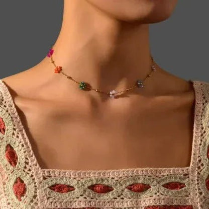 Blossom Bead Necklace - Aesthla