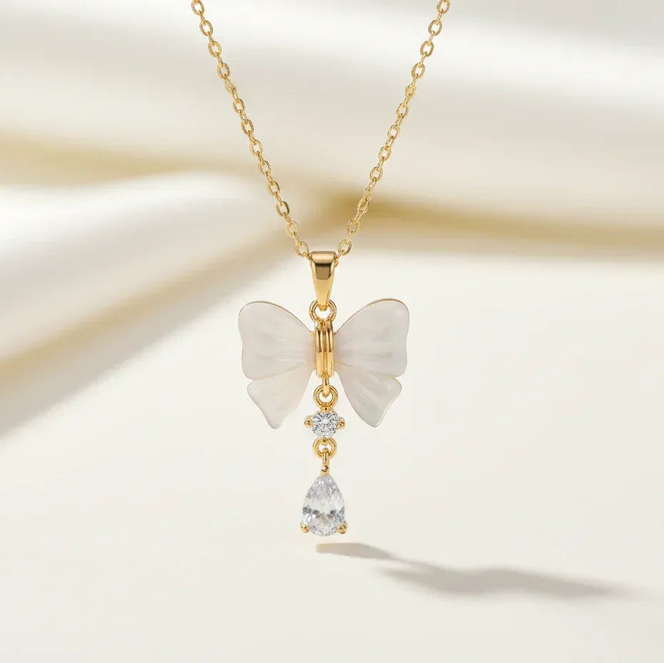 Butterfly Charm Necklace - Aesthla