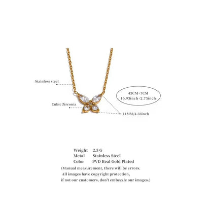 Butterfly Necklace - Aesthla