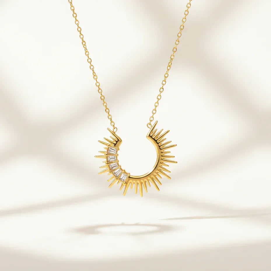 Celestial Sunburst Necklace - Aesthla