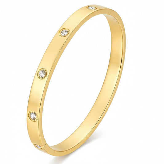 Classic Gold Kada Bracelet - Aesthla