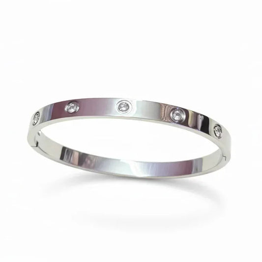 Classic Silver Kada Bracelet - Aesthla