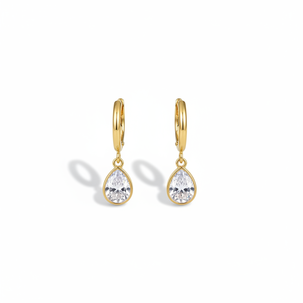 Teardrop Hoop Earrings