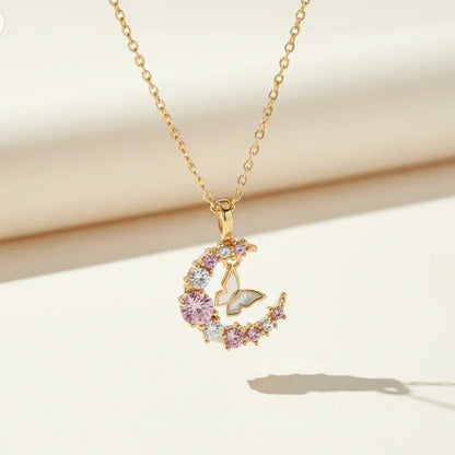 Crescent Moon Necklace - Aesthla
