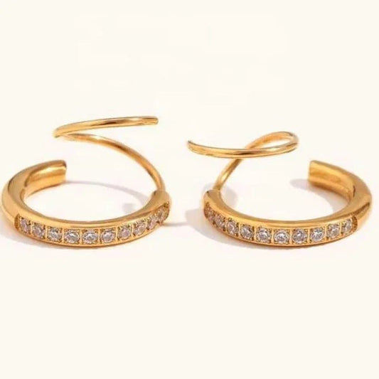 Double Hoop Earring - Aesthla