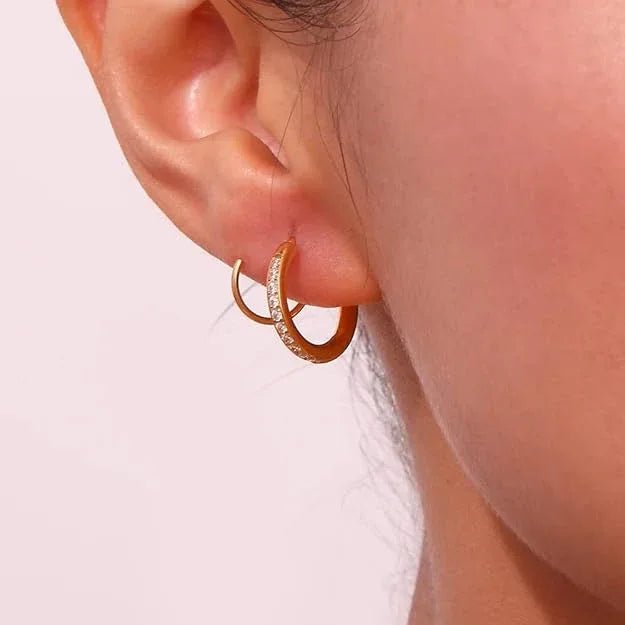 Double Hoop Earring - Aesthla