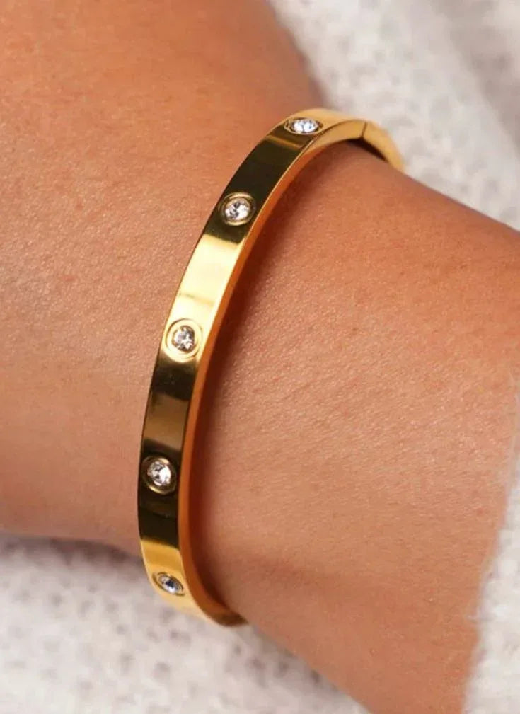 Gold Plated Cartier Bangle Bracelet