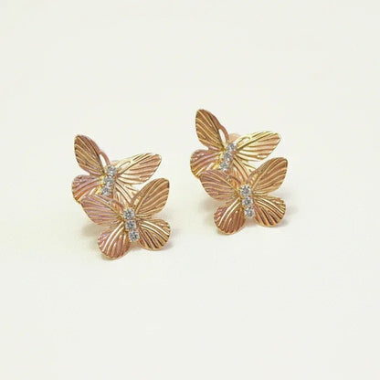 Dual Butterfly Earrings - Aesthla