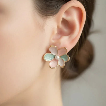 Flora Dual Earrings - Aesthla