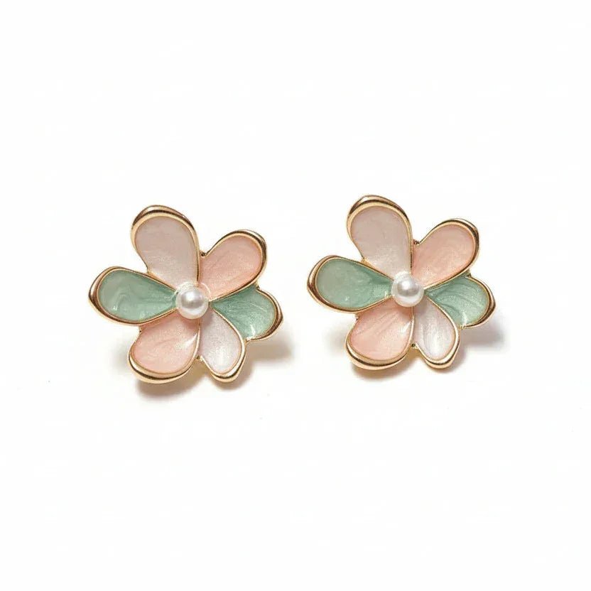 Flora Dual Earrings - Aesthla