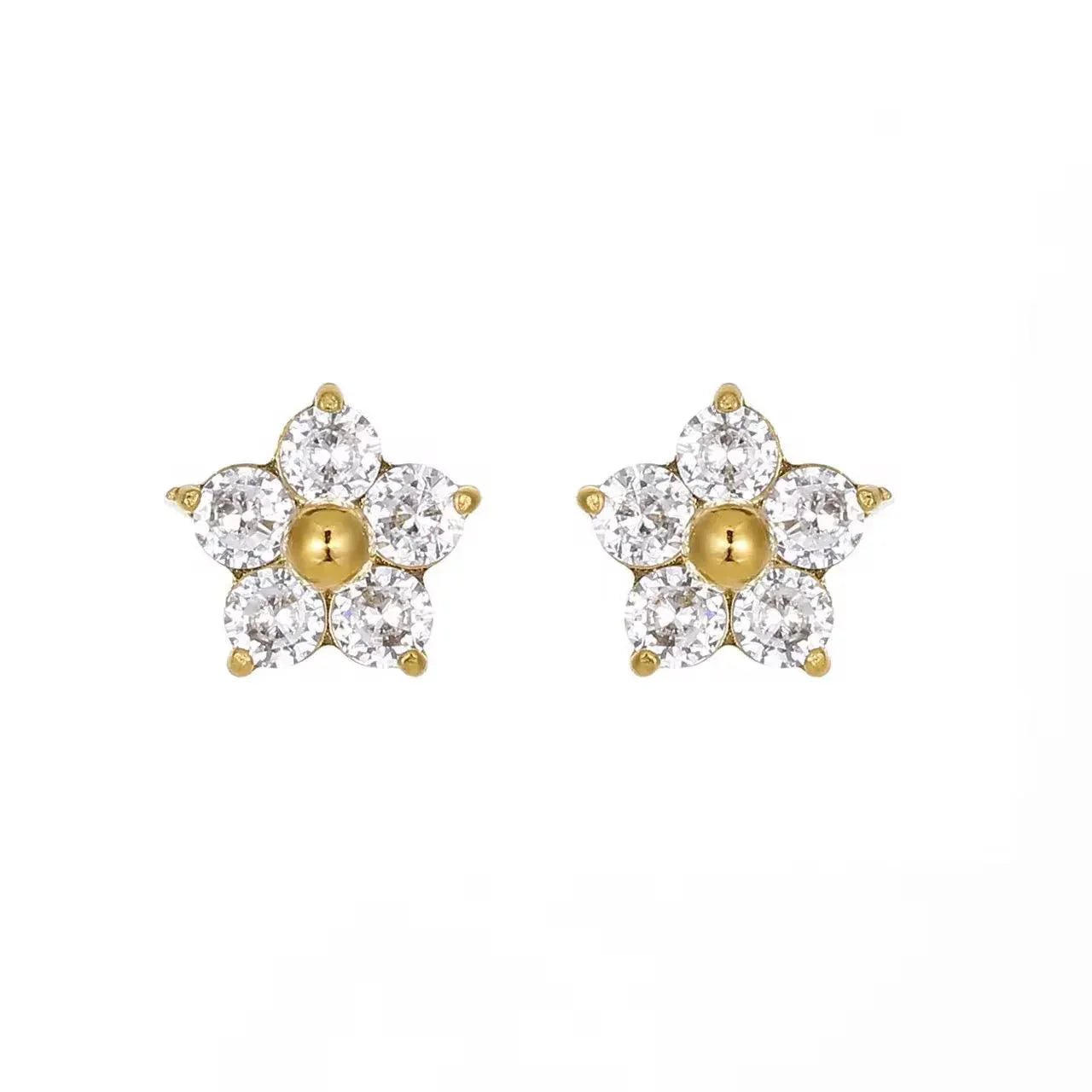 Flower stud earring - EaringsAesthla
