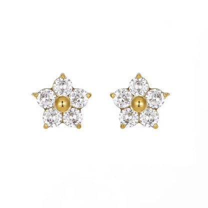 Flower stud earring - EaringsAesthla