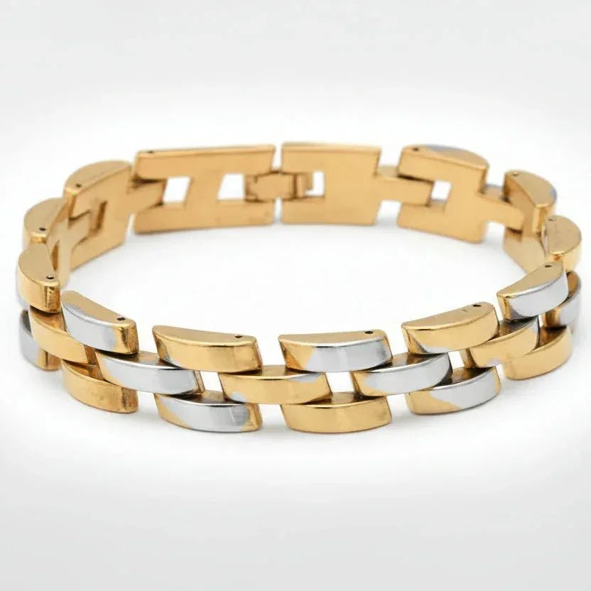 Gold and Rhodium Plated Bracelet - Aesthla