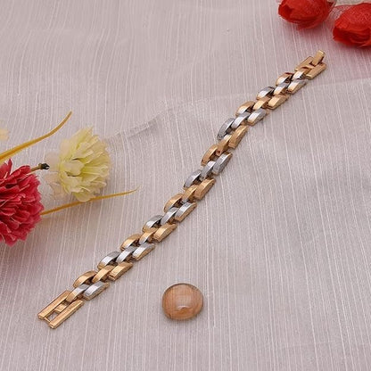 Gold and Rhodium Plated Bracelet - Aesthla
