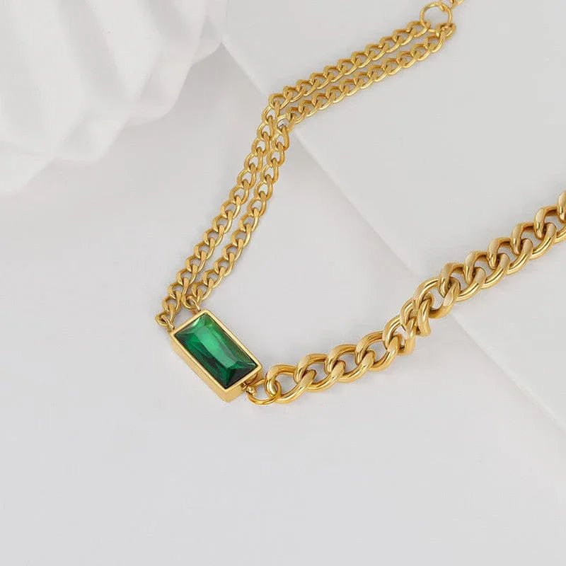 Green Glow Necklace - Aesthla