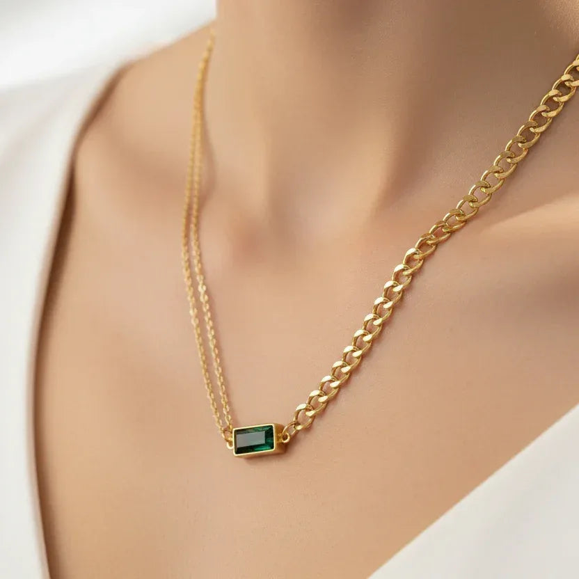 Green Glow Necklace - Aesthla