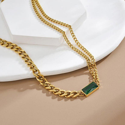 Green Glow Necklace - Aesthla