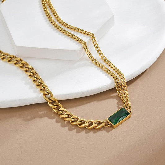 Green Glow Necklace - Aesthla