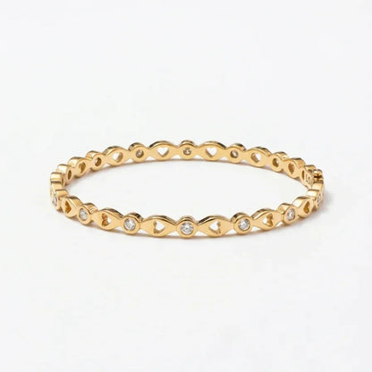Heart Crystal Bracelet - Aesthla