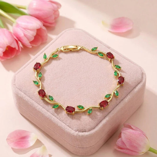 Red Tulip Bracelet