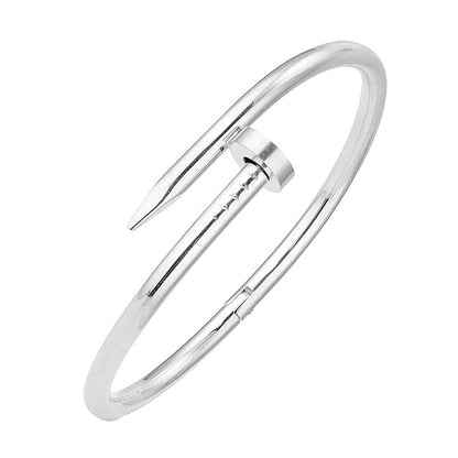 Silver Nail Kada Bracelet