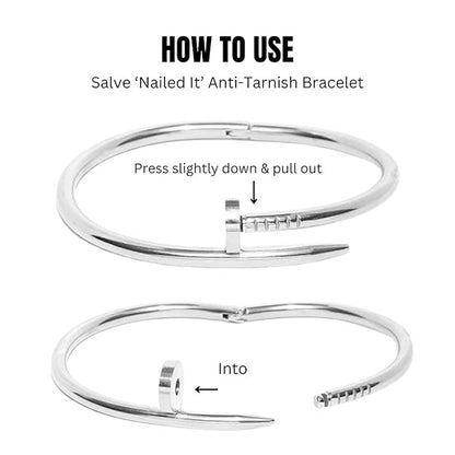 Silver Nail Kada Bracelet