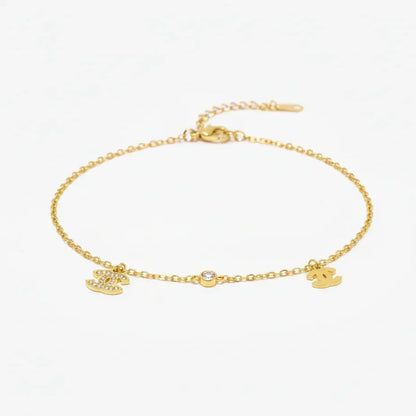 Interlocking Gold Chain Bracelet - Aesthla