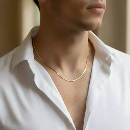 Minimal Gold Sleek Chain - Aesthla