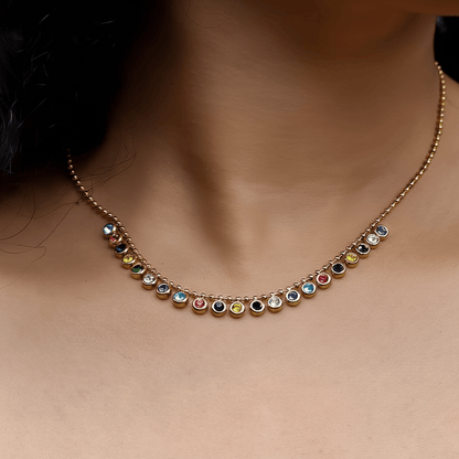 Multiple Stone Necklace - Aesthla
