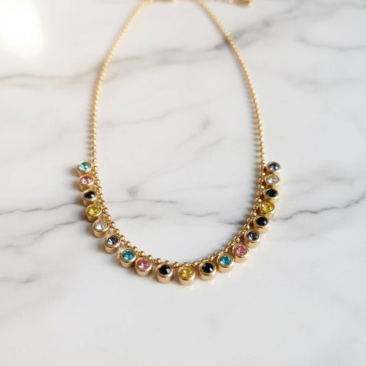 Multiple Stone Necklace - Aesthla