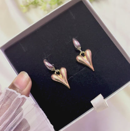 Bella Heart Earrings