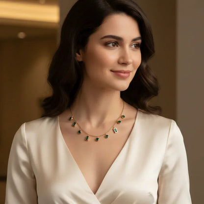 Royal Emerald Necklace - Aesthla
