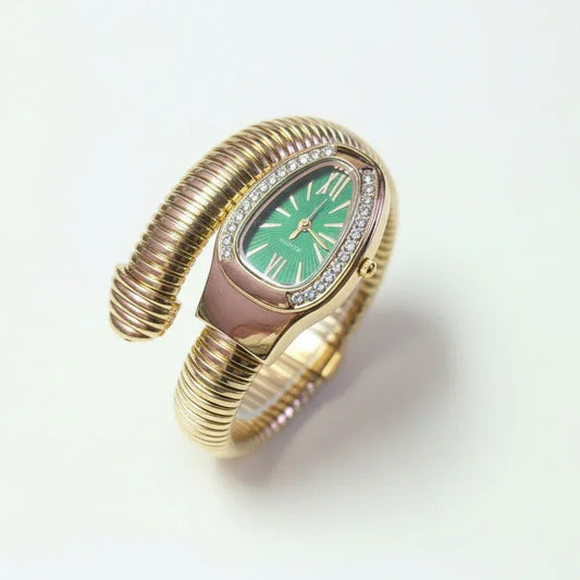 Serpenti Watch Golden Green - Aesthla