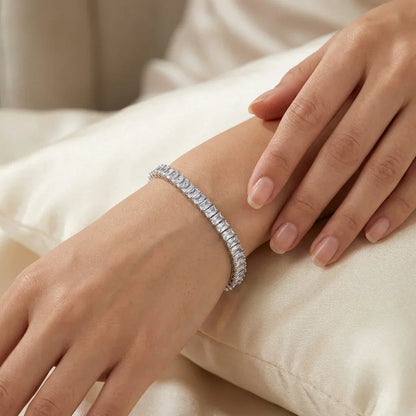 Silver Tennis Bracelet - Aesthla