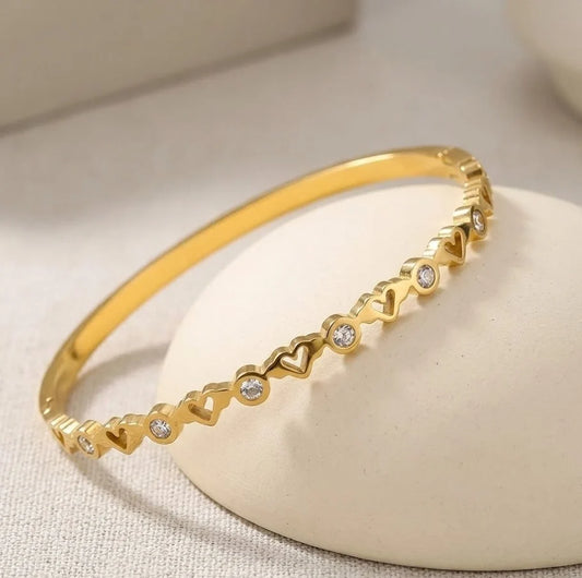 Heart Crystal Bracelet