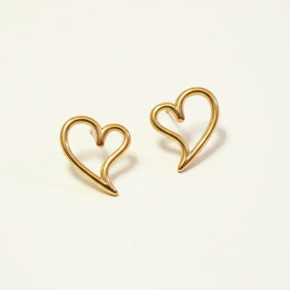Statement Heart Earrings - Aesthla