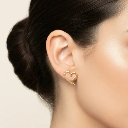 Statement Heart Earrings - Aesthla