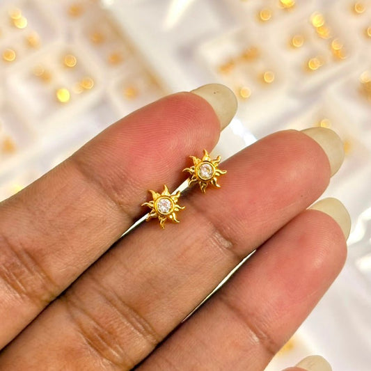 Sun Stud Earring - Aesthla