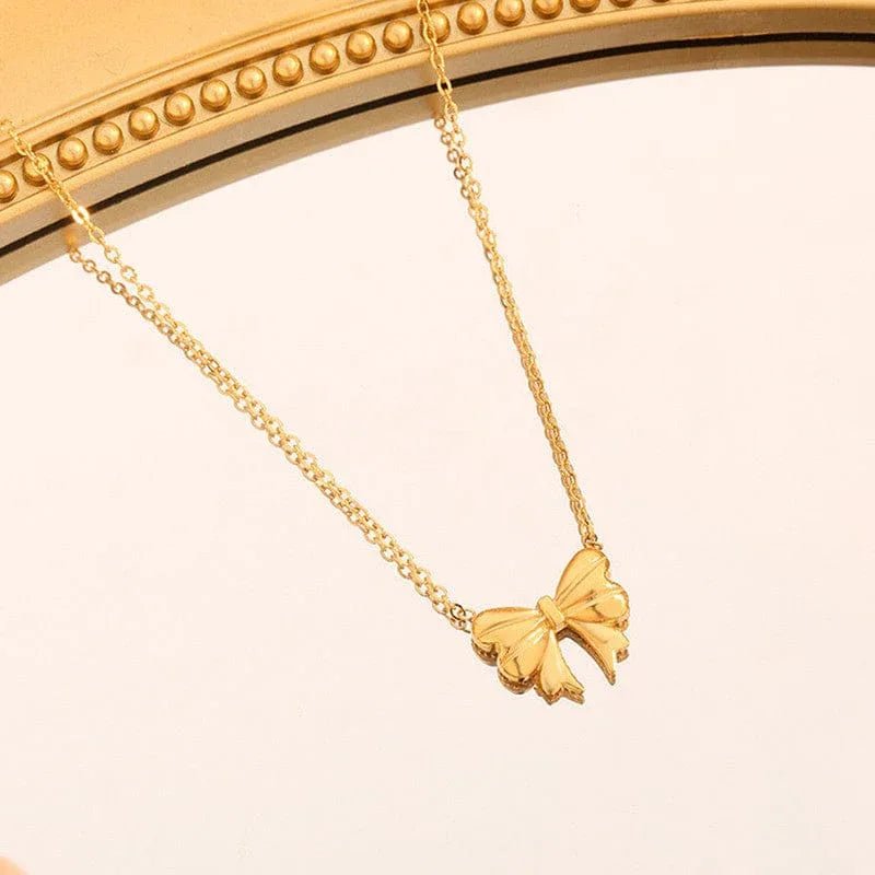 Timeless Bow Necklace - Aesthla